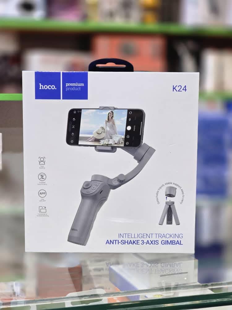 Hoco
Hoco Intelligent Tracking Anti-Shakes Axis Gimbal, Gray | K24