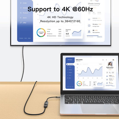 Green Lion 4K USB-C to HDMI Adapter Cable - Black