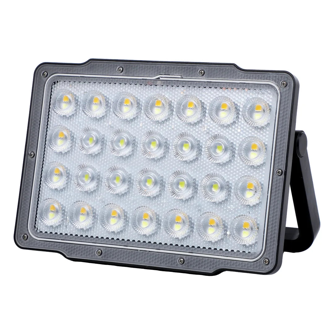 Green Lion Solar Flood Light with 7200mAh Battery & 59 LED Beads- Black