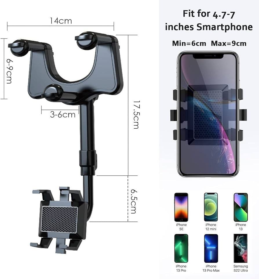 L3T Car Phone Holder Mirror Bracket