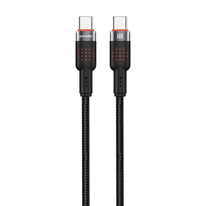 Porodo USB-C to USB-C Aluminum Braided cable