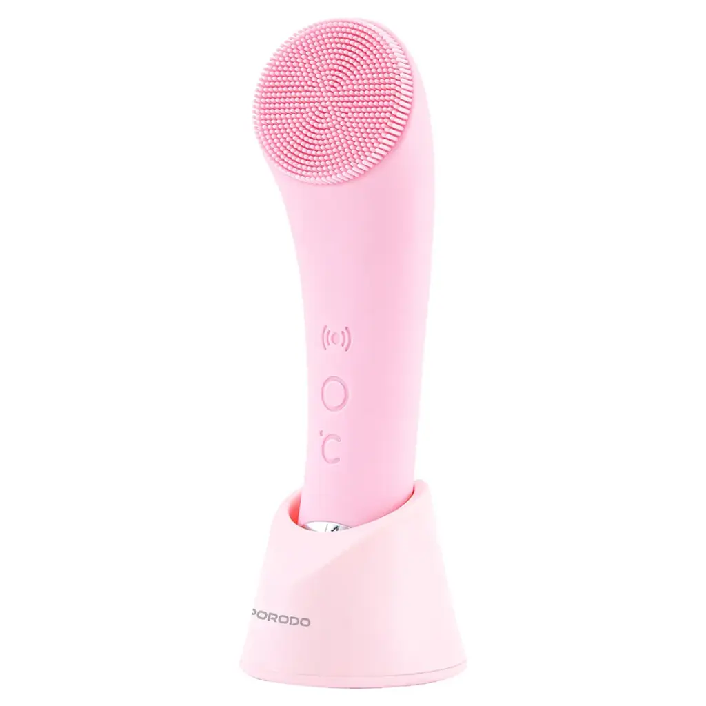 Porodo Lifestyle Sonic Vibration Facial Cleansing Brush - Pink