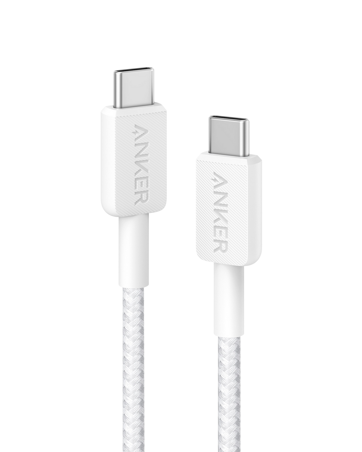 Anker 322 USB-C to USB-C Cable (3ft Braided) - White