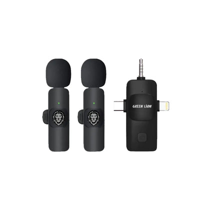 Green Lion 3 IN 1 Microphone Type-C / Lightning / Aux -