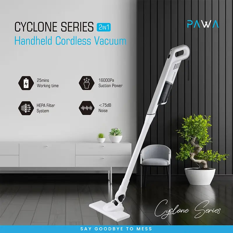 PAWA Handheld Cordless Vacuum - Cyclone Series