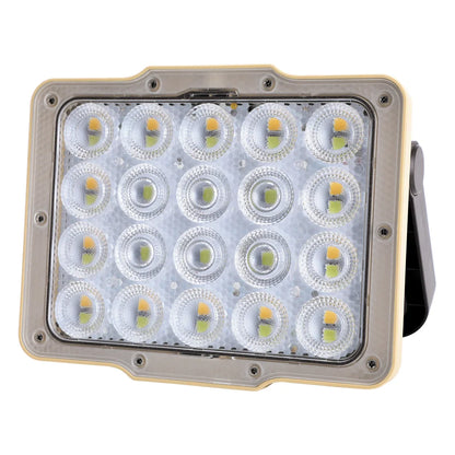 Green Lion Solar Flood Light with 4800mAh Battery & 43 LED Beads - Black