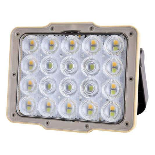 Green Lion Solar Flood Light with 4800mAh Battery & 43 LED Beads - Black