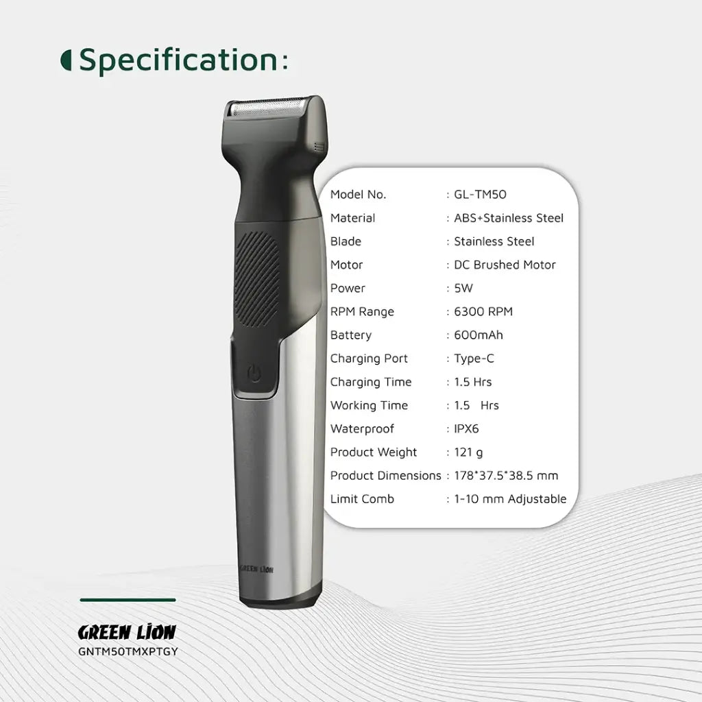 Green Lion Expert 3-in-1 Trimmer & Shaver